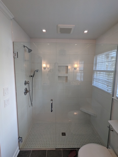 Custom glass installation