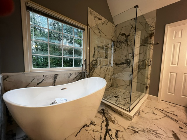Marble bathroom