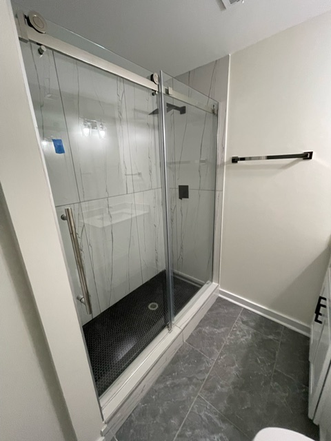 Custom glass installation